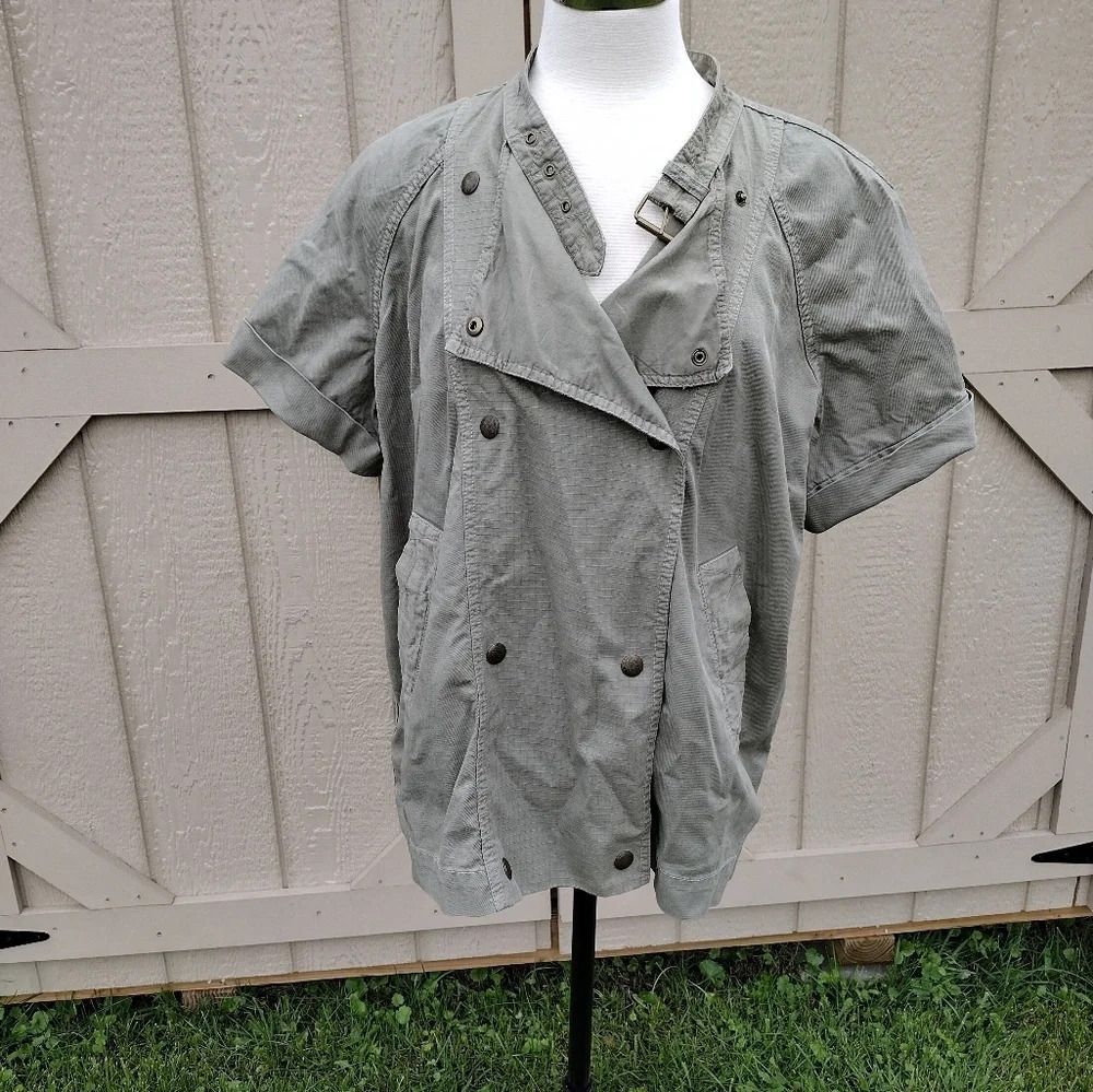 Madewell Sahara Short Sleeve Utility Jacket Size M.
